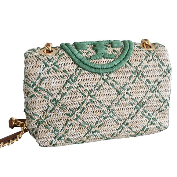 Tory Burch FLAMING Soft Straw Convertible Shoulder Bag - Picture 4 of 7